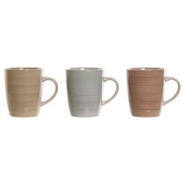 Mug Basicos DKD Home Decor Marron Gris 8.5 x 11 x 12.5 cm (12 Unidades) Precio: 22.4455. SKU: B1D9DYDGEL