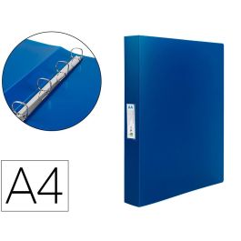 Carpeta Liderpapel 4 Anillas 25 mm Mixtas 43432 Polipropileno Din A4 Azul Translucido Precio: 4.2350000242. SKU: B149DB6FYL