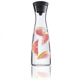 WMF 0617726040 Basic. Jarra de agua de cristal de 1.5 L. Colores: negro y transparente. Ideal para mesa.