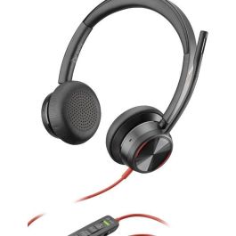 Poly Blackwire 8225 Auriculares UC con Cable USB-C, ANC Híbrido, Micrófono con Cancelación de Ruido, Optimizado para Microsoft