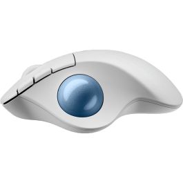 Logitech Ratón Inalámbrico Ergonómico con Trackball Ergo M575s Blanco, Control Preciso y Cómodo para Mano Derecha, Bluetooth y USB