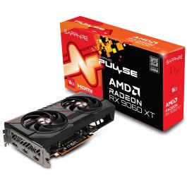 Sapphire RX 9060 XT 16GB GDDR6 Pulse Raedeon OC Tarjeta Gráfica AMD Radeon (2048 Stream Processors, 2 Ventiladores)