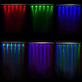 Bañador de Pared LED 18W RGB Mando, IP65 Exterior, Foco Proyector Lineal Iluminación Difusa, Soporte Ajustable, 40.000H [HO-BN-18W-RGB]