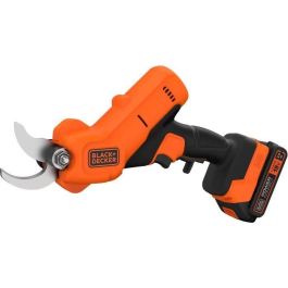 Tijeras de podar BLACK+DECKER - Batería de litio 18V 2Ah - Capacidad de corte 25mm - Gatillo de seguridad