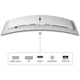 Philips 49M2C8900L Monitor Gaming Ultrapanorámico Curvo 49" Dual QHD 0.03ms 144Hz OLED Multimedia Blanco