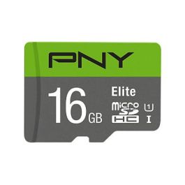 PNY Tarjeta MicroSDHC Elite de 16GB Clase 10 UHS-I 85MB/s con Adaptador