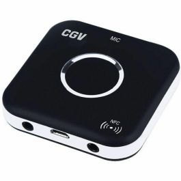 CGV 50903 MyBTplayer 1.0 Receptor Bluetooth con función Kit Manos Libres, NFC y 2 salidas de jack de 3,5 mm - Negro