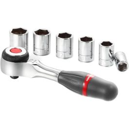 Facom R.360 Juego de Carraca 1/4" y 6 Vasos Hexagonales (8-14mm) con Mango Giratorio para Apriete Ultrarrápido en Espacios Reducidos Precio: 83.68999969. SKU: B175REY8F2