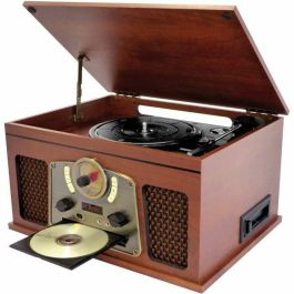INOVALLEY RETRO10E-BTH-N - Sistema Hi-Fi retro - Conectividad Bluetooth, USB, Vinilos, CD, audio K7, Radio FM, Aux-In - Madera envejecida Precio: 160.79000058. SKU: B1K72W5T8R