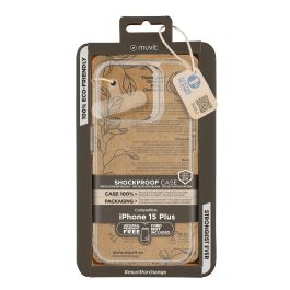 Muvit Shockproof 2M Funda para iPhone 15, Material Reciclado, Protección contra Golpes y Arañazos Precio: 23.50000048. SKU: B1EX455XST