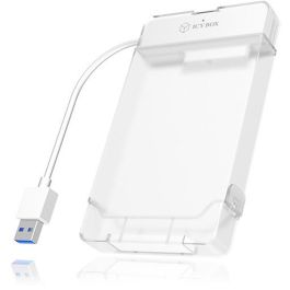 ICY BOX IB-AC703-U3 Adaptador/Carcasa Externa USB 3.0 para HDD/SSD SATA 2.5" - Hot-Swap, Blanco