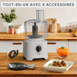 MOULINEX Robot Multifunción Easy Force, 4 accesorios, 15 funciones, Compacto, Piezas compatibles con lavavajillas FP242B10