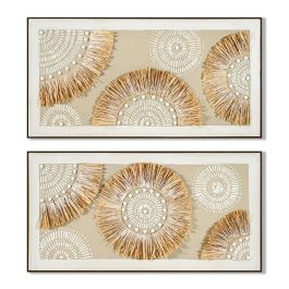 Cuadro Boho DKD Home Decor Natural Beige 4.5 x 62 x 122 cm (2 Unidades) Precio: 110.49999994. SKU: B1FJZ5RH8H