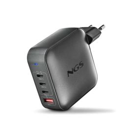 NGS Cargador Portátil BUD165W GaN 165W 3xUSB-C + 1xUSB-A Automático Voltaje 5-21V