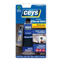 Ceys Masilla reparadora fibra de vidrio 75ml+6ml con espátula, referencia 505002 Precio: 16.50000044. SKU: S7914118