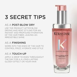 Kerastase Chroma Absolu Aceite Sublimador Radiante Recargable 75 ml para Cabellos Teñidos