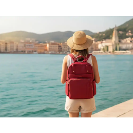 Antartik Mochila Nova 4 Compartimentos Rojo Vino 410x180x320 mm