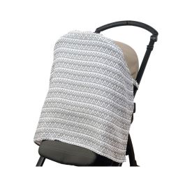 KioKids Protector para Carrito de Bebé Tipo Muselina Geogrey Gris +0 meses