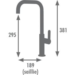 Edouard Rousseau AAARL18371 Mezclador de Fregadero Base Ø 50 mm Tubo Móvil Negro / Oro Rosa