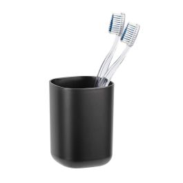Wenko 24831100 Vaso para cepillo de dientes Davos Negro Mate ø 7,7 x 10,5 cm Plástico Alta Calidad
