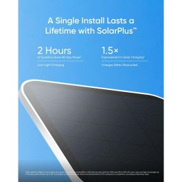 Eufy SoloCam S340 Cámara de Seguridad IP Doble Lente 3K Panorámica 360° Inclinación Solar Interior Exterior AI y Almacenamiento Local