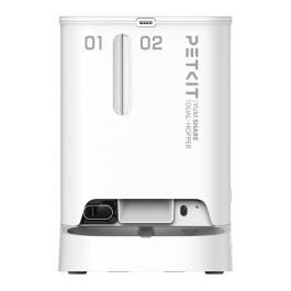 Petkit YumShare Dual-Hopper Comedero Automático para Mascotas con Cámara, Blanco, ABS, Interior, CE, Universal