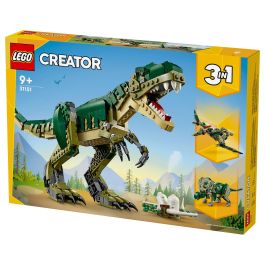 Lego 31151 T-Rex 3 en 1: Dinosaurio de juguete Triceratops o Pterodáctilo