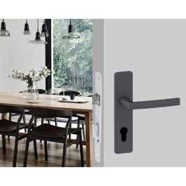 Yale Y50R-A40/B Cerradura empotrable con orificio para cilindro, Eje 40 mm, Caja 135 mm, Pestillo reversible, Cabeza redonda - Blanco