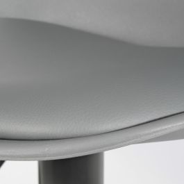 Home Deco Factory Taburete Bar Essentiel Gris Regulable en Altura 83-104 cm Diseño Moderno