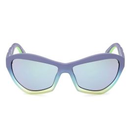 Adidas Sport OR0095 82Z Gafas de Sol para adultos, Gafas de Sol Rectangulares Montura Violeta Mate
