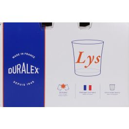 Duralex Set 6 Vasos Ámbar Lys 21 cl - Vidrio Templado Resistente y Duradero para Agua o Zumo (12 Cajas)