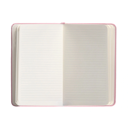 Antartik Cuaderno A6 Tapa Dura Hojas Rayas Rosa Pastel 100 Hojas 80gr FSC