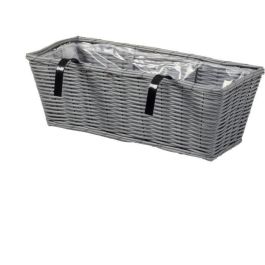 Jardinera - Imitación ratán - Gris - 48 cm - SMART GARDEN Jardinera - Imitación ratán - Gris - 48 cm - SMART GARDEN