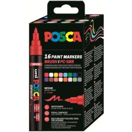 Marcador T.Opaca No Perm. Uni Posca Brush 1-4Mm (Pc-5Br) Gama Completa Estuche De 16 Precio: 50.88999971. SKU: B17JJEZXSZ