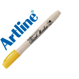 Artline Rotulador Supreme Brush Punta Pincel Tinta Base Agua Trazo Variable Amarillo Lettering Precio: 13.98999943. SKU: B18SAH7N8J