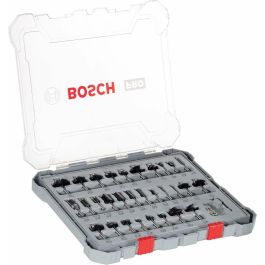 Bosch Professional 2607017474 Fresas Mixtas 6 mm Juego de 30 piezas para Router y Fresadora de Mano