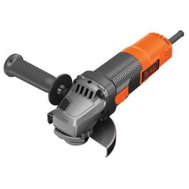 Black + Decker BEG220K-QS Amoladora 900W 125mm 12000 rpm. Potente herramienta para cortar, lijar y pulir con mango ajustable 3 posiciones.