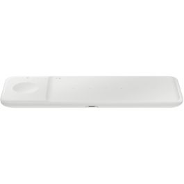 Samsung Wireless Charger Trio Pad EP-P6300, Cargador Inalámbrico para 3 Dispositivos, Blanco