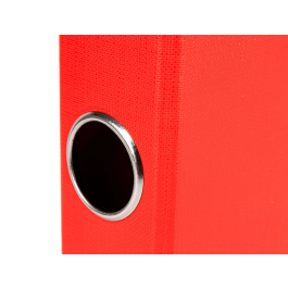 Liderpapel Módulo 4 archivadores folio 2 anillas mixtas 25mm rojo