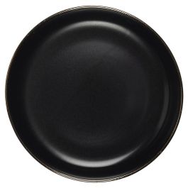 Home Deco Factory Ensaladera Vallee Outlet D.25 cm Negra con Ribete Dorado