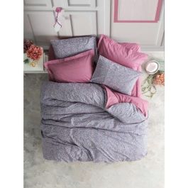 Juego de cama - 1 funda nórdica 220x240 cm + 2 fundas de almohada 60x60 cm - 100% algodón - Rosa Precio: 54.8856. SKU: B15YB5CQ46