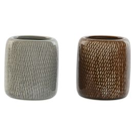 Vaso Home ESPRIT Marrón Gris Gres 8,5 x 8,5 x 10 cm (2 Unidades) Vaso Home ESPRIT Marrón Gris Gres 8,5 x 8,5 x 10 cm (2 Unidades) Precio: 8.49999953. SKU: B1KGAMQQXD