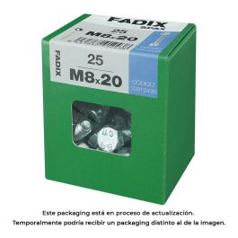 Fadix Caja L 25 Unid. Tornillo Métrica Hexagonal con Tuerca Cincado M8x20mm Din 933 10912438 Precio: 5.50000055. SKU: S7913726