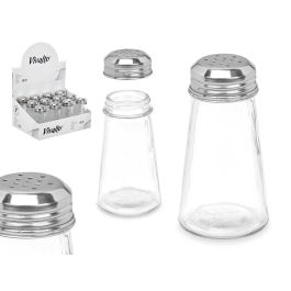 Salero de Cristal Conico Vivalto - 5.5x10.5x5.5 cm, Vidrio y Metal, Transparente (48 Unidades) Precio: 33.88999944. SKU: B1HWQRKJ3T