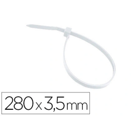 3m Brida para interior blanca 280x3,5 mm bolsa de 100 unidades Precio: 12.50000059. SKU: B1JHA2KYP6