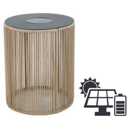 DKD Home Decor Mesita Auxiliar Terraza y Jardín Negro Marrón Acero Ratán Sintético 40x50x40 cm Precio: 60.5. SKU: B14KN9D23M