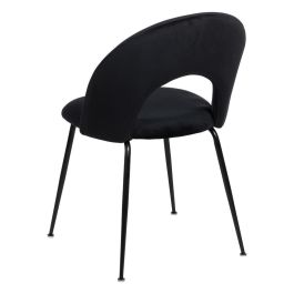 Silla Negro Tejido-Metal Contract 49 X 60 X 81 cm