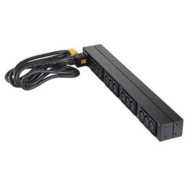 APC AP9565 Rack PDU Basic 1U 230V, Monofásico, Horizontal/Vertical, 12 Salidas C13, C20 Entrada, 3680W