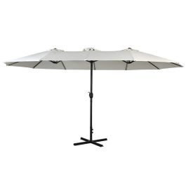 Parasol Terraza Y Jardin DKD Home Decor Beige Gris Oscuro 262 x 250 x 450 cm Parasol Terraza Y Jardin DKD Home Decor Beige Gris Oscuro 262 x 250 x 450 cm