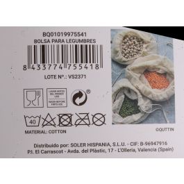 Bolsa para legumbres Quttin - Almacenamiento práctico (48 Unidades) Bolsa para legumbres Quttin - Almacenamiento práctico (48 Unidades)